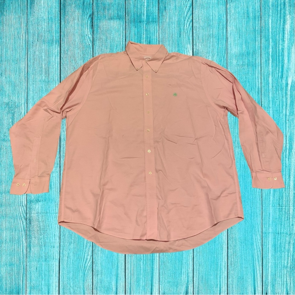 Brooks Brothers Vintage Pink Long sleeve Button Up Down Shirt Formal Wedding - Picture 1 of 5
